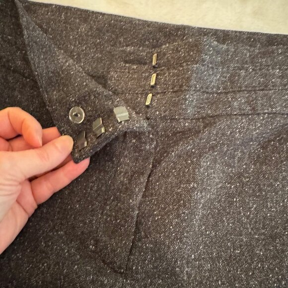 Apt 9 Maxwell Gray Nubby Dress Pants Size 12 - Picture 7 of 16
